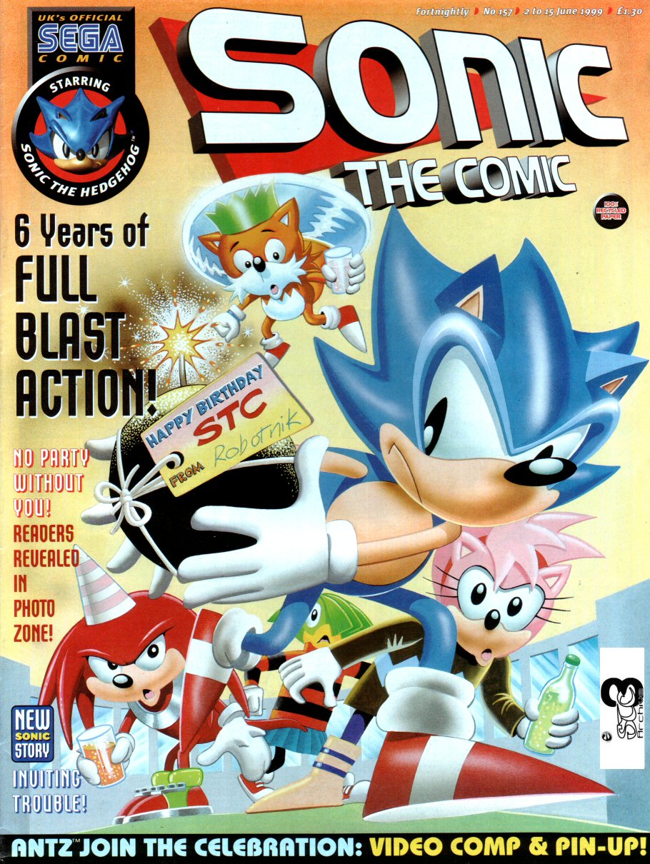 Sonic - The Comic Issue No. 157 Comic cover page